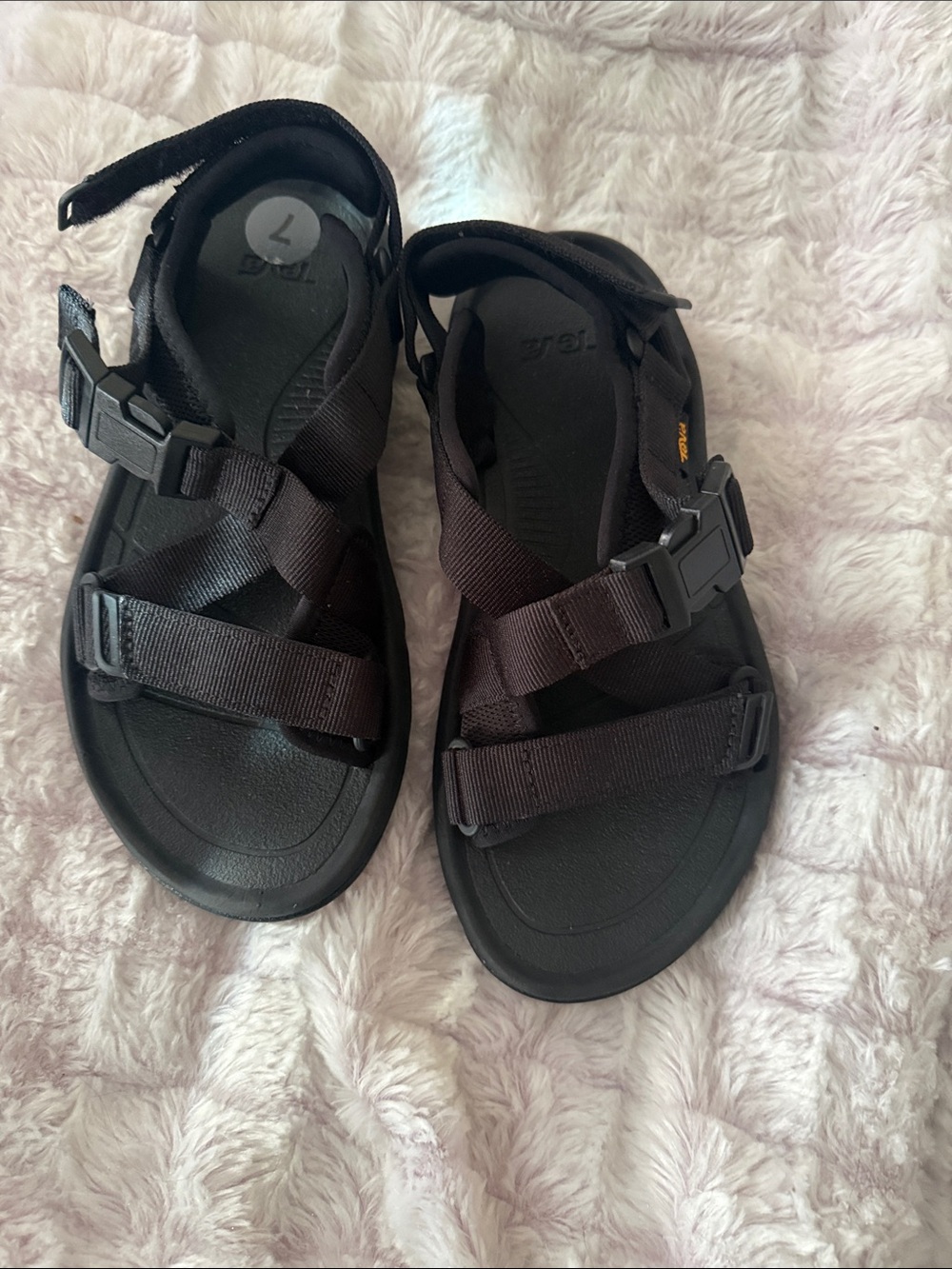 Teva Black Webbing Strap Sandals - Picture 2 of 4